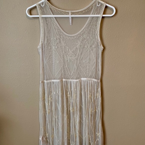 Free People Starry Night beaded slip dress NWOT - Picture 6 of 6